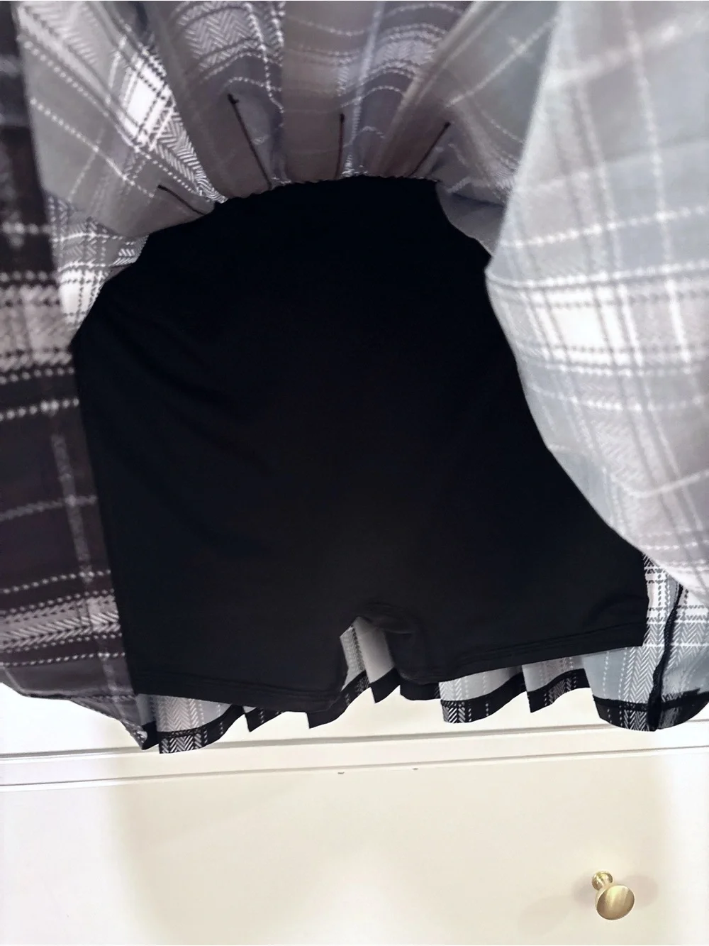 Alo Yoga Varsity Tennis Skirt (Plaid, XXS)